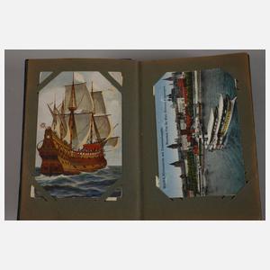 Postkartenalbum Schiffe