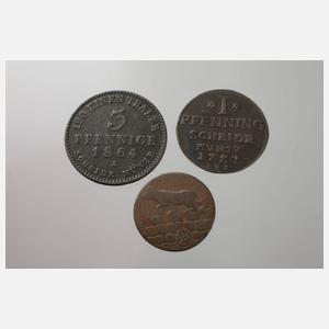 Konvolut Münzen Anhalt-Bernburg