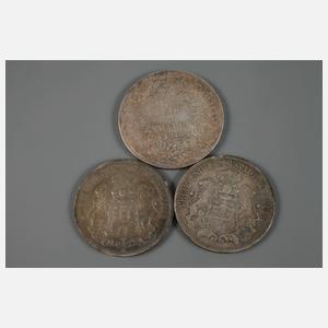 Konvolut Silbermünzen Kaiserreich