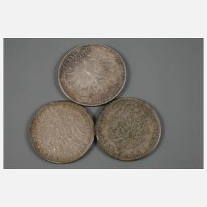 Konvolut Silbermünzen Kaiserreich