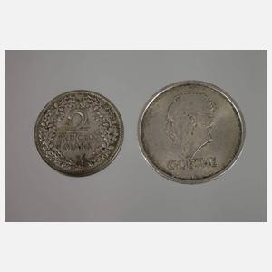 Konvolut Silbermünzen Weimarer Republik