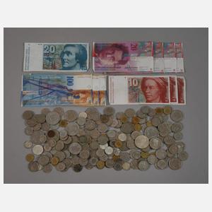 Konvolut Schweizer Franken