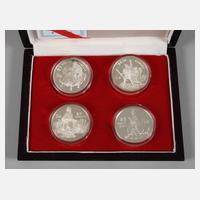 Vier Silbermünzen China111