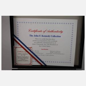 Konvolut Silbermedaillen John F. Kennedy