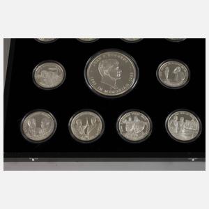 Konvolut Silbermedaillen John F. Kennedy