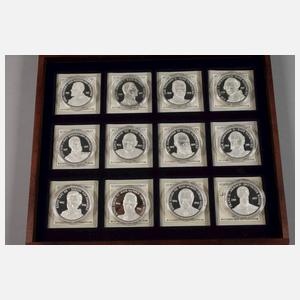 Konvolut Silbermedaillen Deutsche Könige