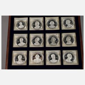 Konvolut Silbermedaillen Deutsche Könige