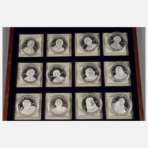 Konvolut Silbermedaillen Deutsche Könige