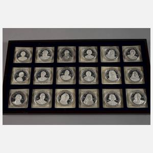 Konvolut Silbermedaillen Deutsche Könige