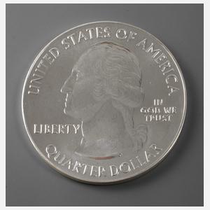 5 Unzen Silbermünze Quarter Dollar