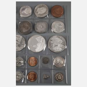 Konvolut Silbermedaillen