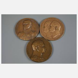 Konvolut patriotische Medaillen