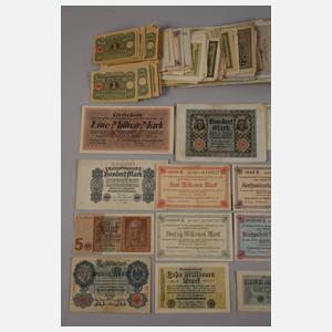 Konvolut alte Geldscheine