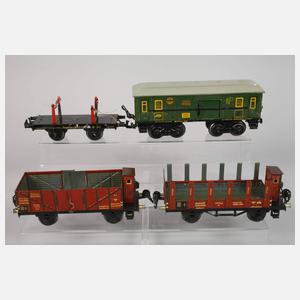 Konvolut Eisenbahn mit Karton