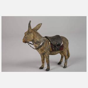 Spardose als Esel mit Sattel