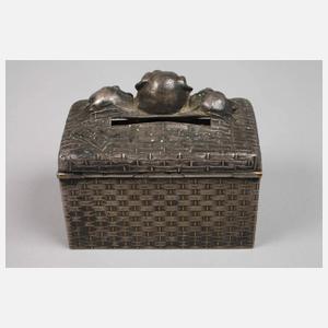 WMF Spardose als Reisetruhe mit Hunden