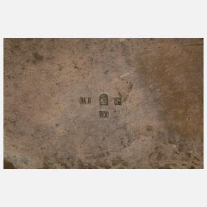 WMF Spardose als Reisetruhe mit Hunden