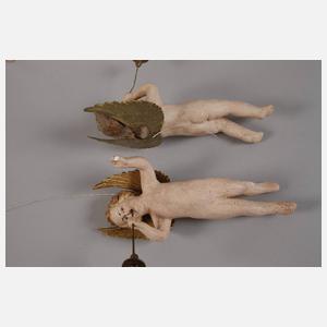 Dresdner Pappe Konvolut plastische Schwebeengel