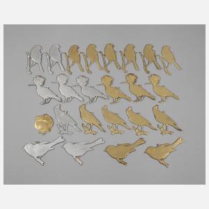 Dresdner Pappe Konvolut Singvögel