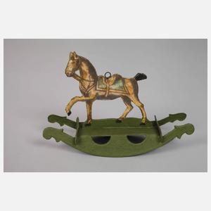 Dresdner Pappe Set Schaukelpferde