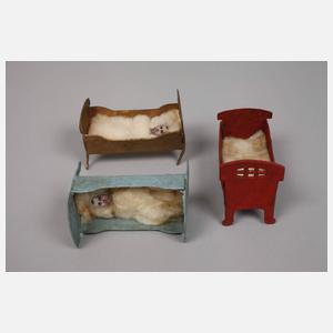 Dresdner Pappe Set plastische Kinderbetten