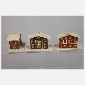 Dresdner Pappe Set plastische Hexenhäuschen