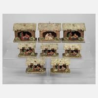 Dresdner Pappe Set plastische Weihnachtskrippen111