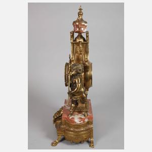 Große Kaminuhr mit Faunen