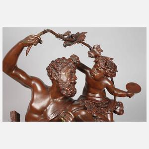 Kaminuhr Bacchus und Kentaur