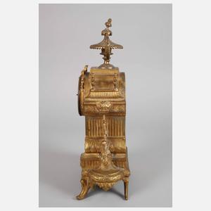 Kaminuhr mit Porzellaneinsatz