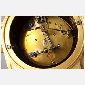 Kleine Kaminuhr Bronze