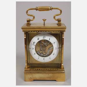 Skelettierte Tischuhr Anton Heckel Wien