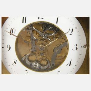 Skelettierte Tischuhr Anton Heckel Wien