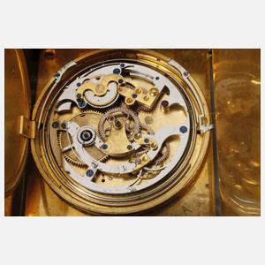 Skelettierte Tischuhr Anton Heckel Wien