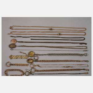 Konvolut Uhrenketten