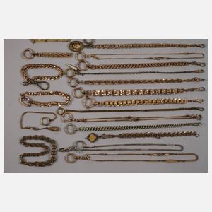 Konvolut Uhrenketten