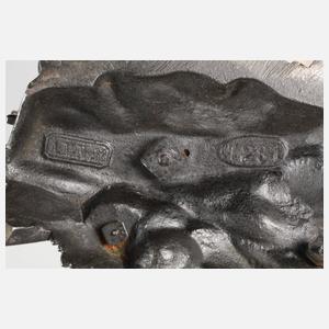 Drei Uhrenständer Eisenguss