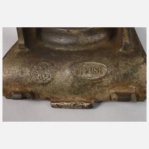 Drei Uhrenständer Eisenguss