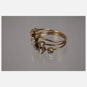 Historischer Ring mit Diamantrosen