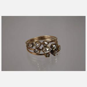 Historischer Ring mit Diamantrosen