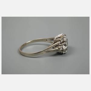 Damenring mit Diamantbesatz