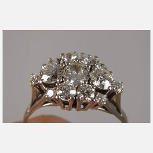 Damenring mit Diamantbesatz