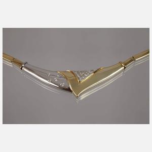 Zeitgenössisches Collier mit Brillanten