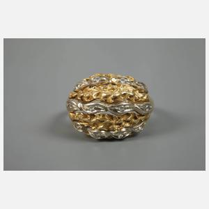 Damenring mit Diamanten