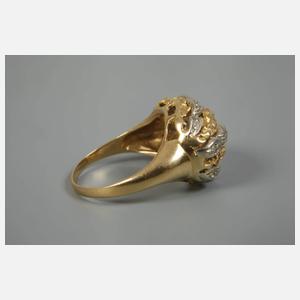 Damenring mit Diamanten