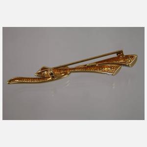 Brosche mit Diamanten