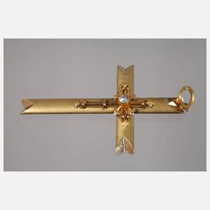 Kreuz mit Diamantrose