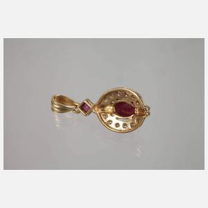 Anhänger mit Rubinen