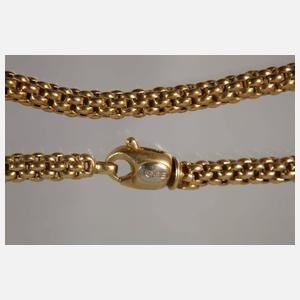 Goldene Strickkette