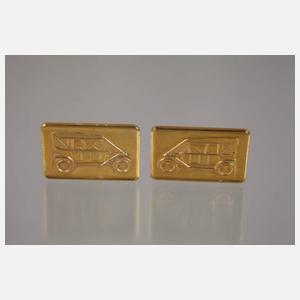 Paar Manschettenknöpfe Automobil